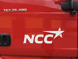 NCC TGX med Fliegl trailer, 