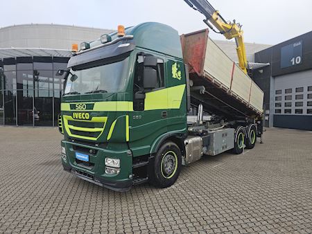 Iveco Stralis 560 6x4, Abroller/Kran
