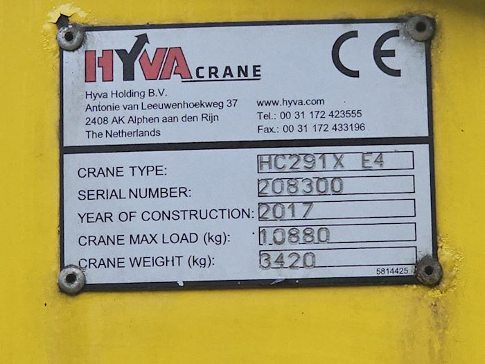 Billede 10 - Hyva HC291X E4 Kran